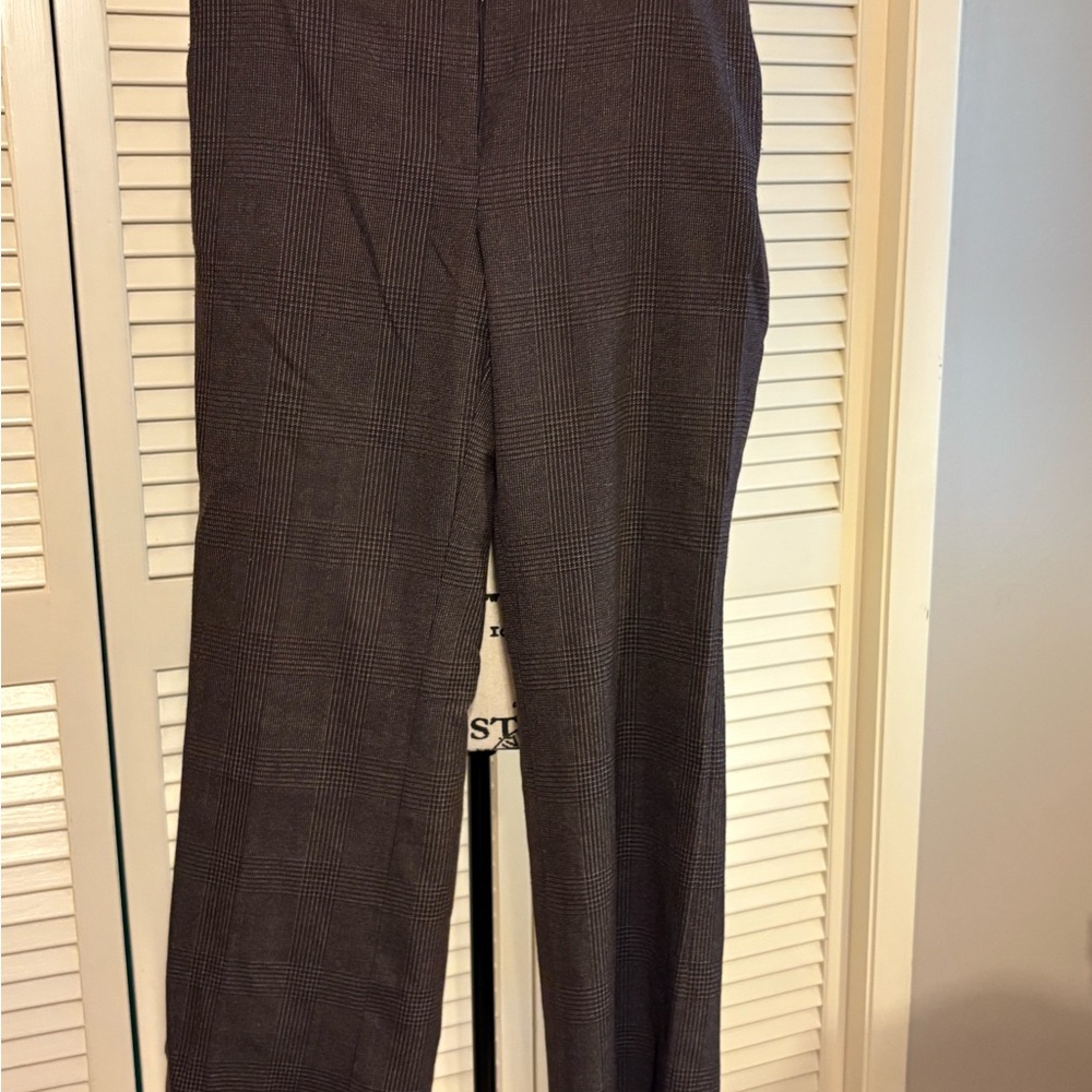 Brown Plaid Trousers